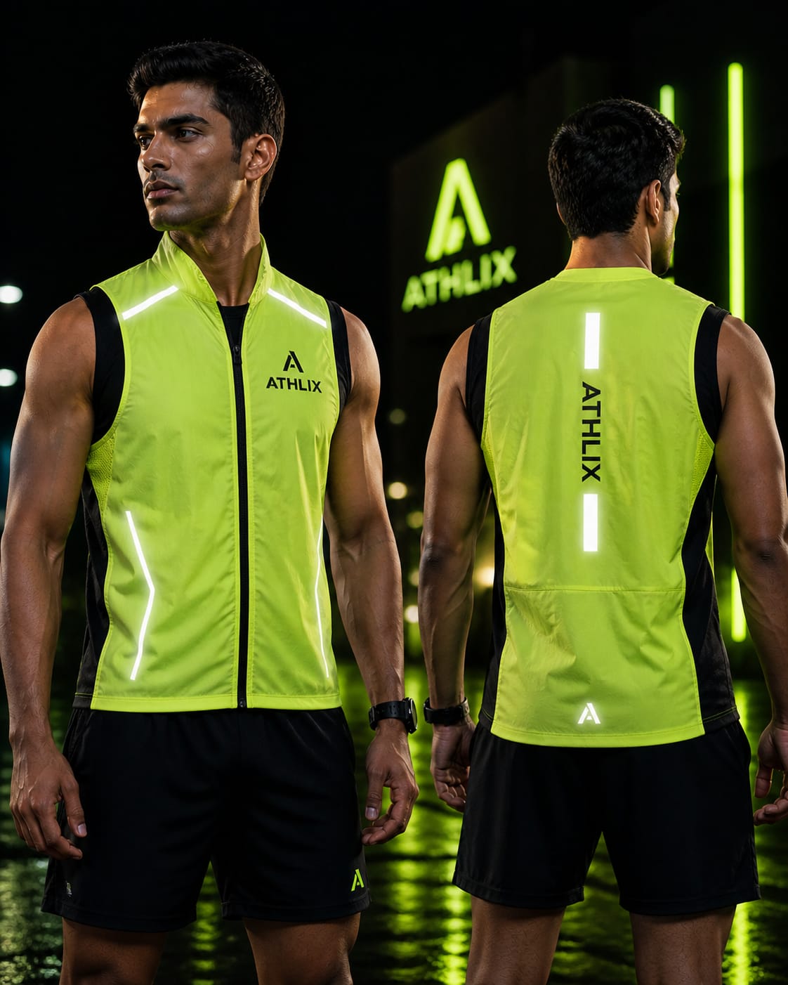 Athlix ReflectPro Men’s Reflective Safety Vest