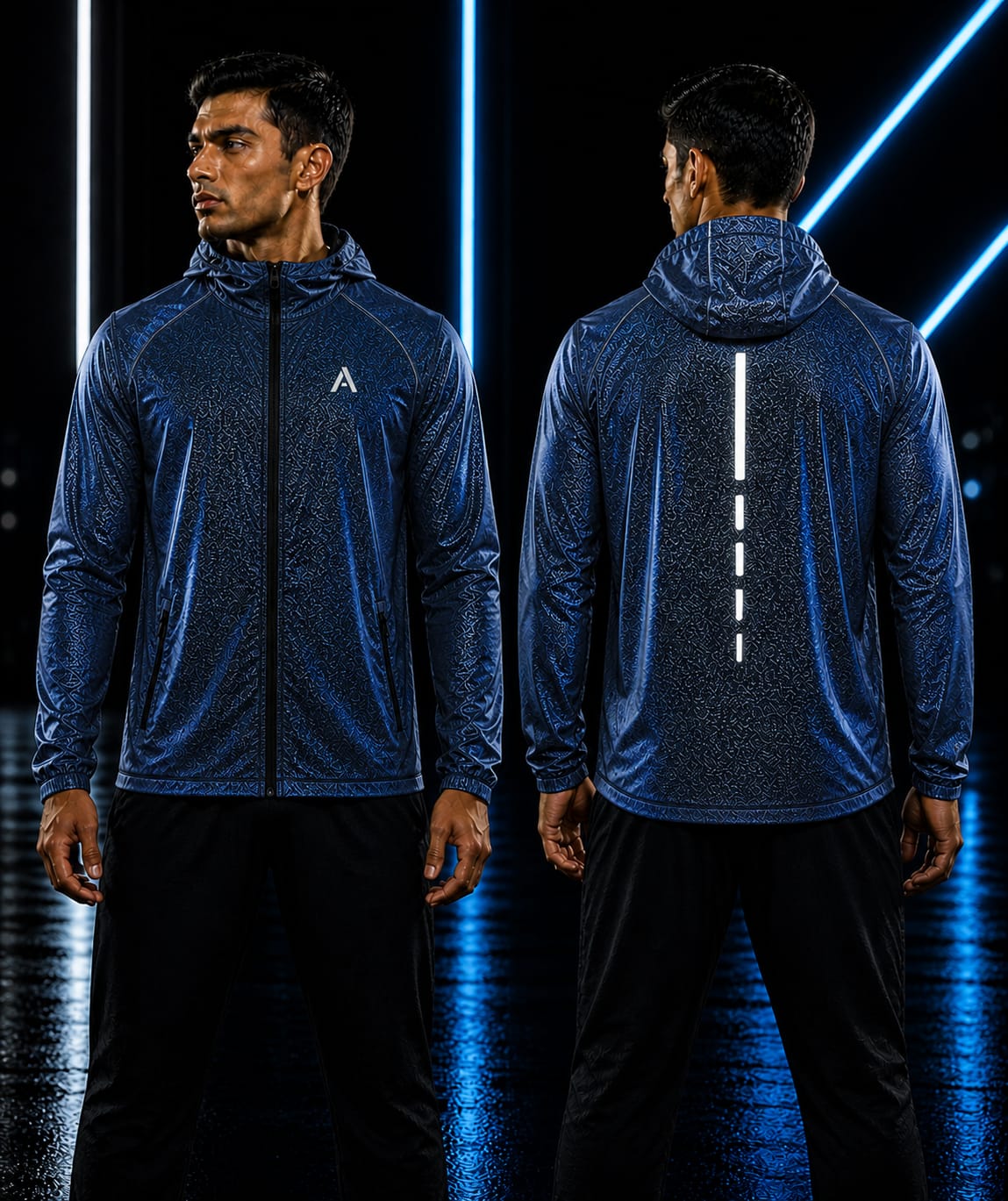 Athlix ReflectPro Lightweight Waterproof Reflective Jacket