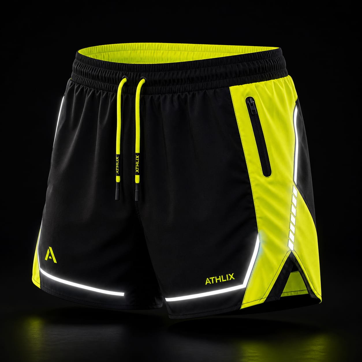 Athlix ReflectPro Men’s Reflective Performance Shorts