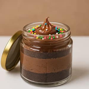 Chocolate Hazelnut Jar Cake