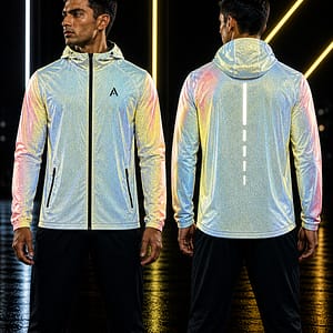 Athlix ReflectPro Lightweight Waterproof Reflective Jacket