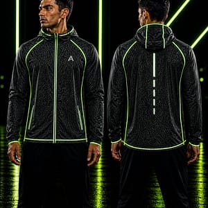 Athlix ReflectPro Lightweight Waterproof Reflective Jacket