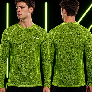 Athlix ReflectPro Men’s Fully Reflective Waterproof Long Sleeve T-Shirt