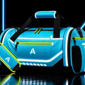 Athlix ReflectPro Reflective Gym Duffle Bag