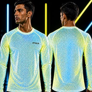 Athlix ReflectPro Men’s Fully Reflective Waterproof Long Sleeve T-Shirt